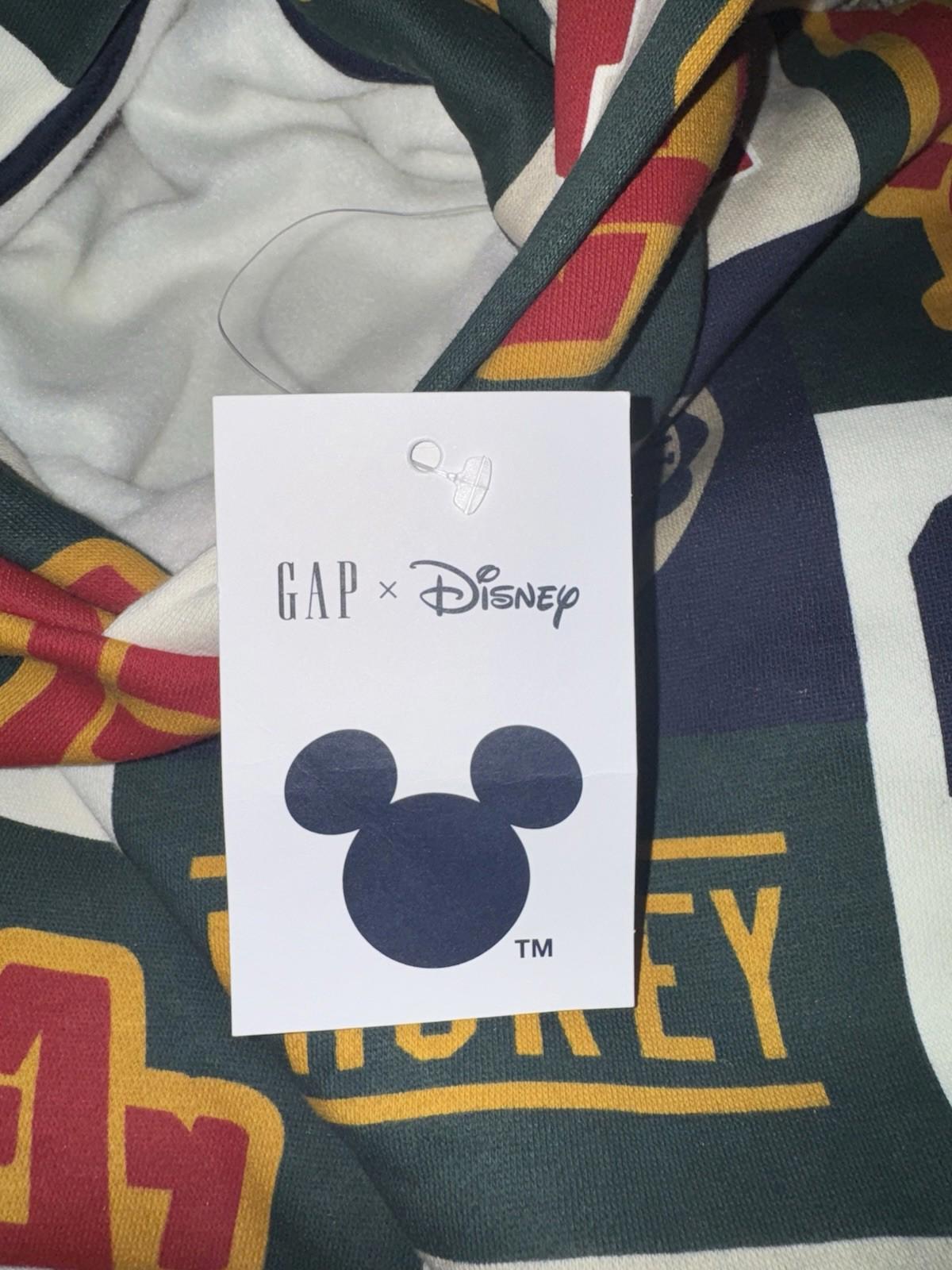 NEW! Gap Disney Mickey Mouse Logo Hoodie  Long Sleeve Pullover Hooded XL Kids