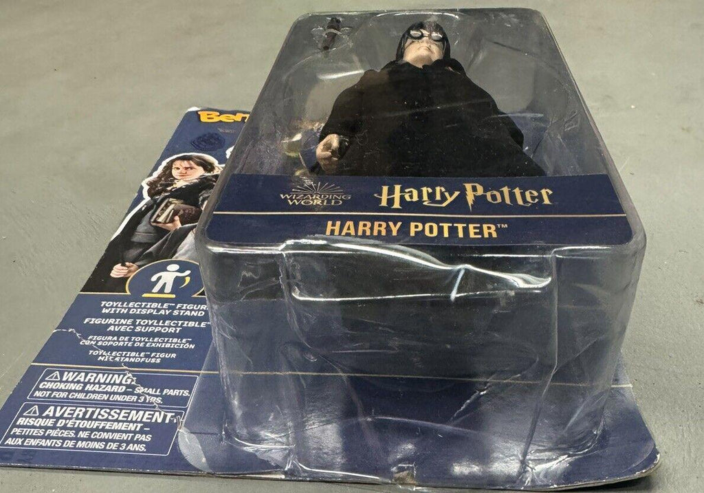 BendyFigs HARRY POTTER 7" Figure Toyllectible With Display Stand Wand Cape NN736