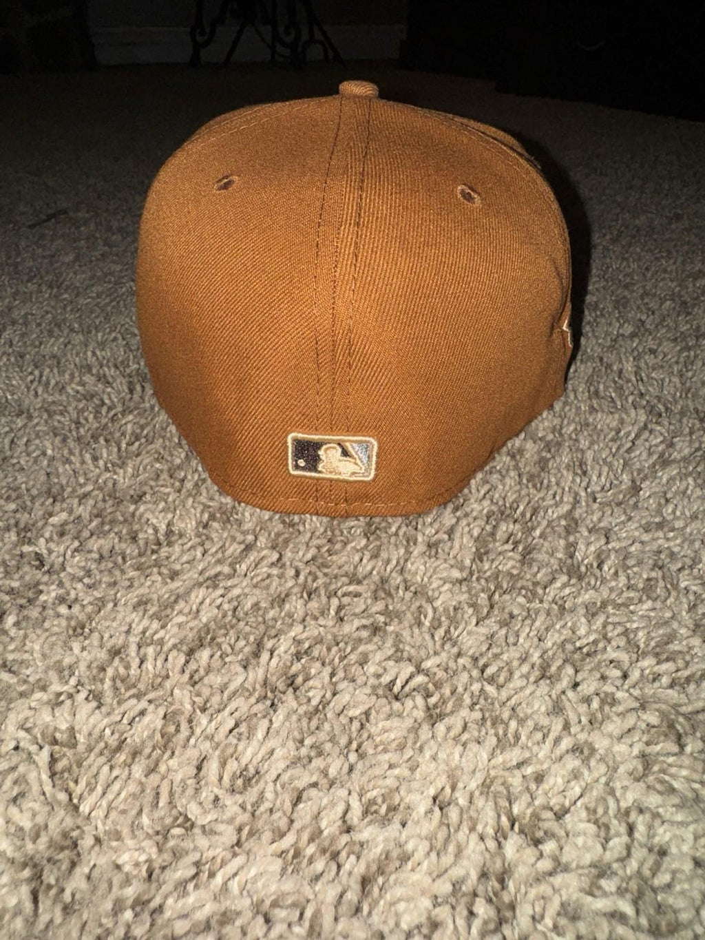 New York Yankees Fitted Hat 7 3/8 x New Era 59FIFTY 1966 World Series Cap Brown