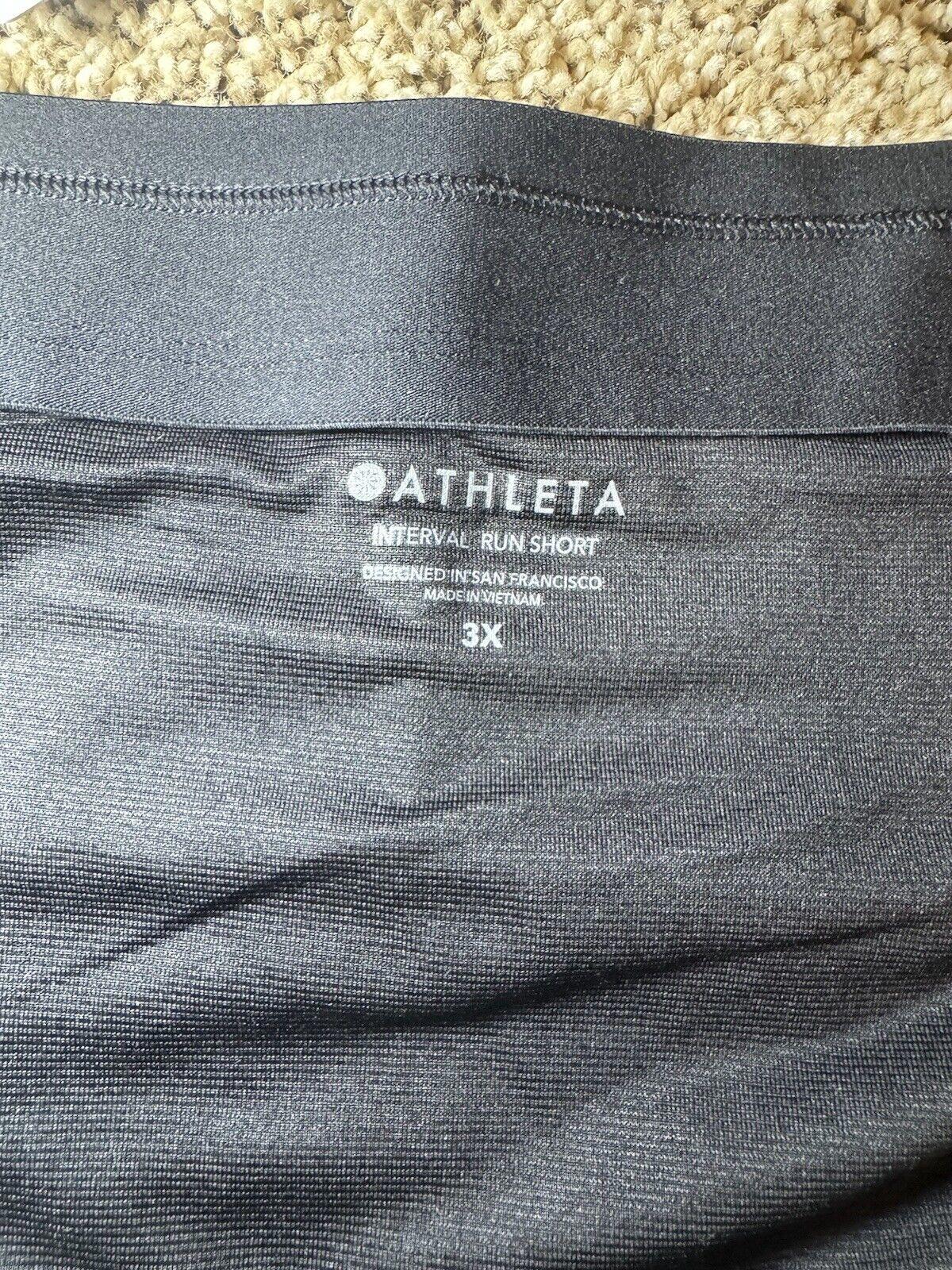 Athleta Interval Run Short-Black-Size 3X-NWT