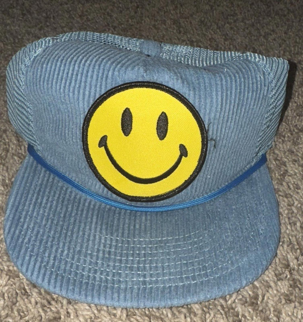 Aviator Nation Trucker Hat Cap Smiley face Snapback Made In USA NWOT