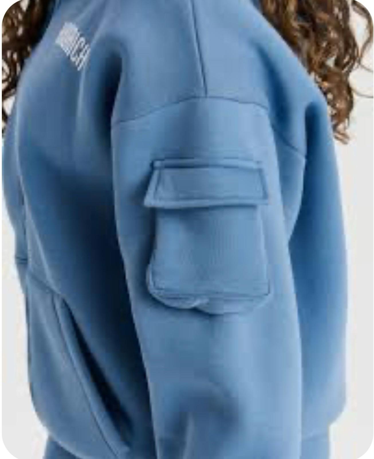 Hoodrich Hoodie Men's Size Large Powder Blue From Nothing To Something Pullover