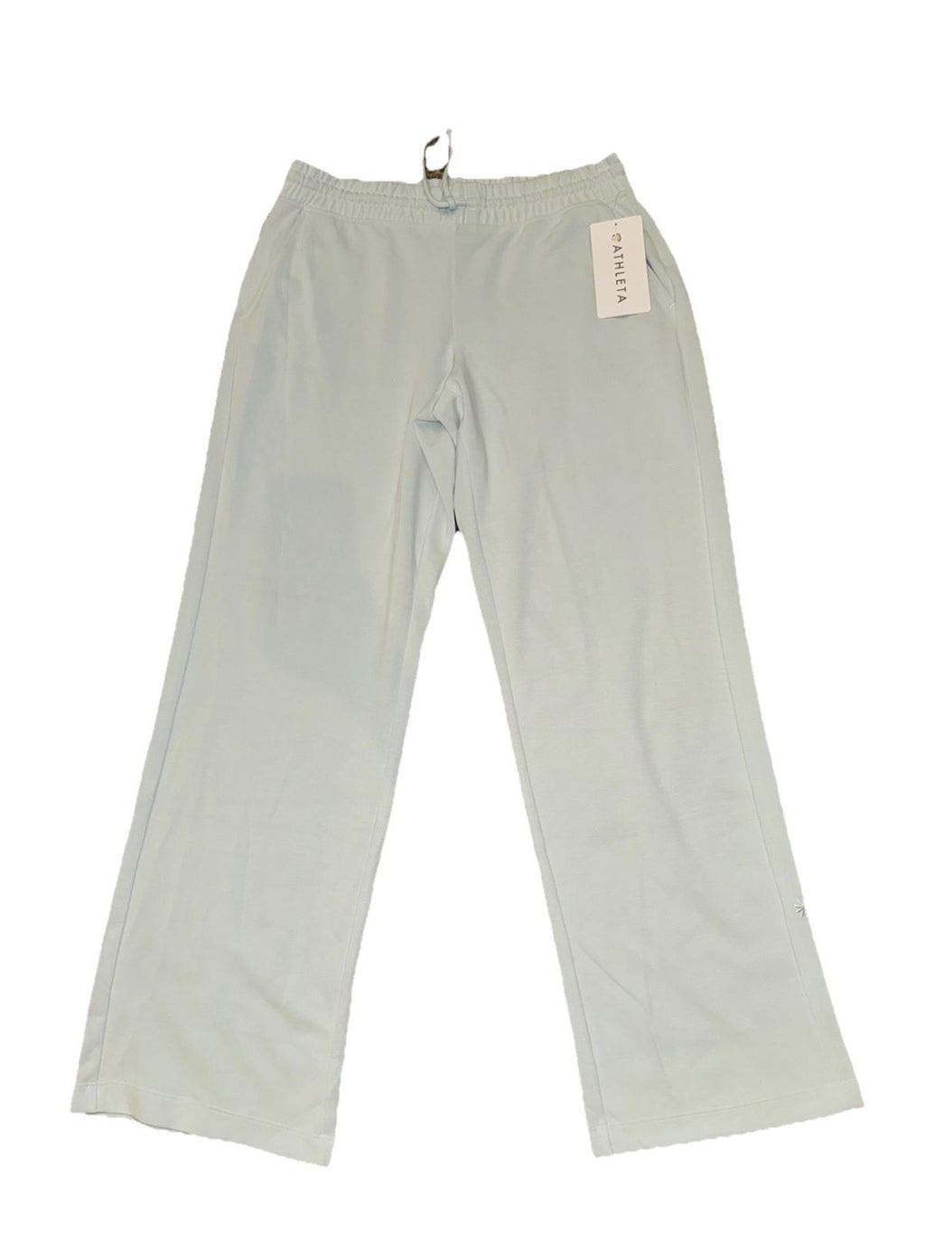 ATHLETA Seasoft Mid Rise Straight Pant Women's Size US M Light blue NEW!