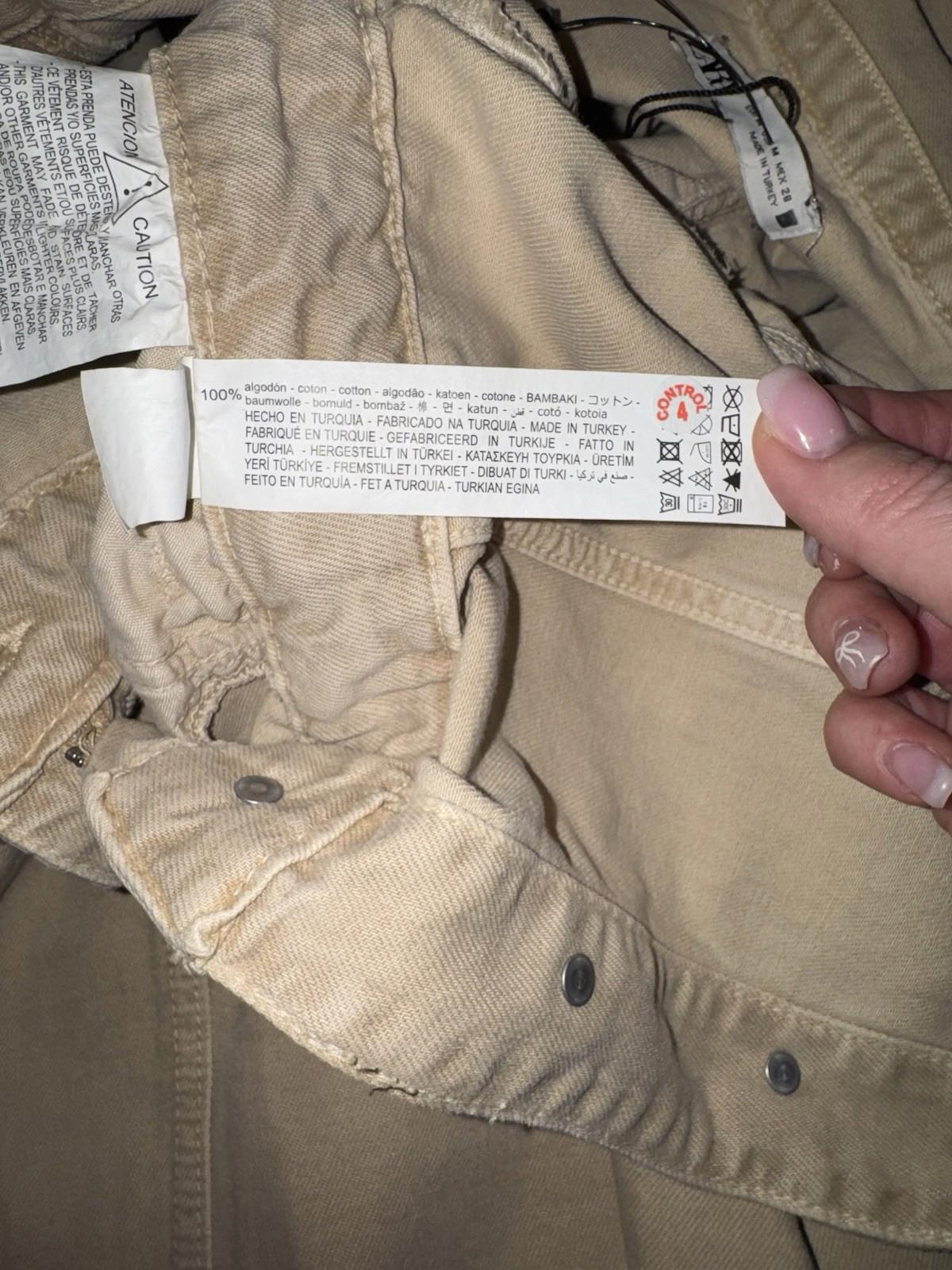 Zara Denim Cargo Dress / size M