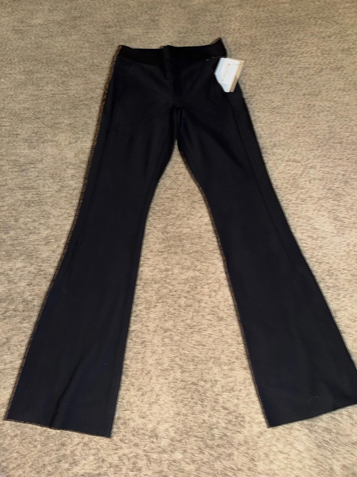NWT ATHLETA Stellar Flare Trouser 4 Small Black Pant #486208 City Travel