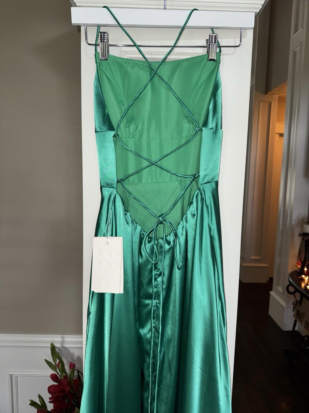NEW! Witness of Love Green Maxi Dress Size 4 Formal Wedding NWT
