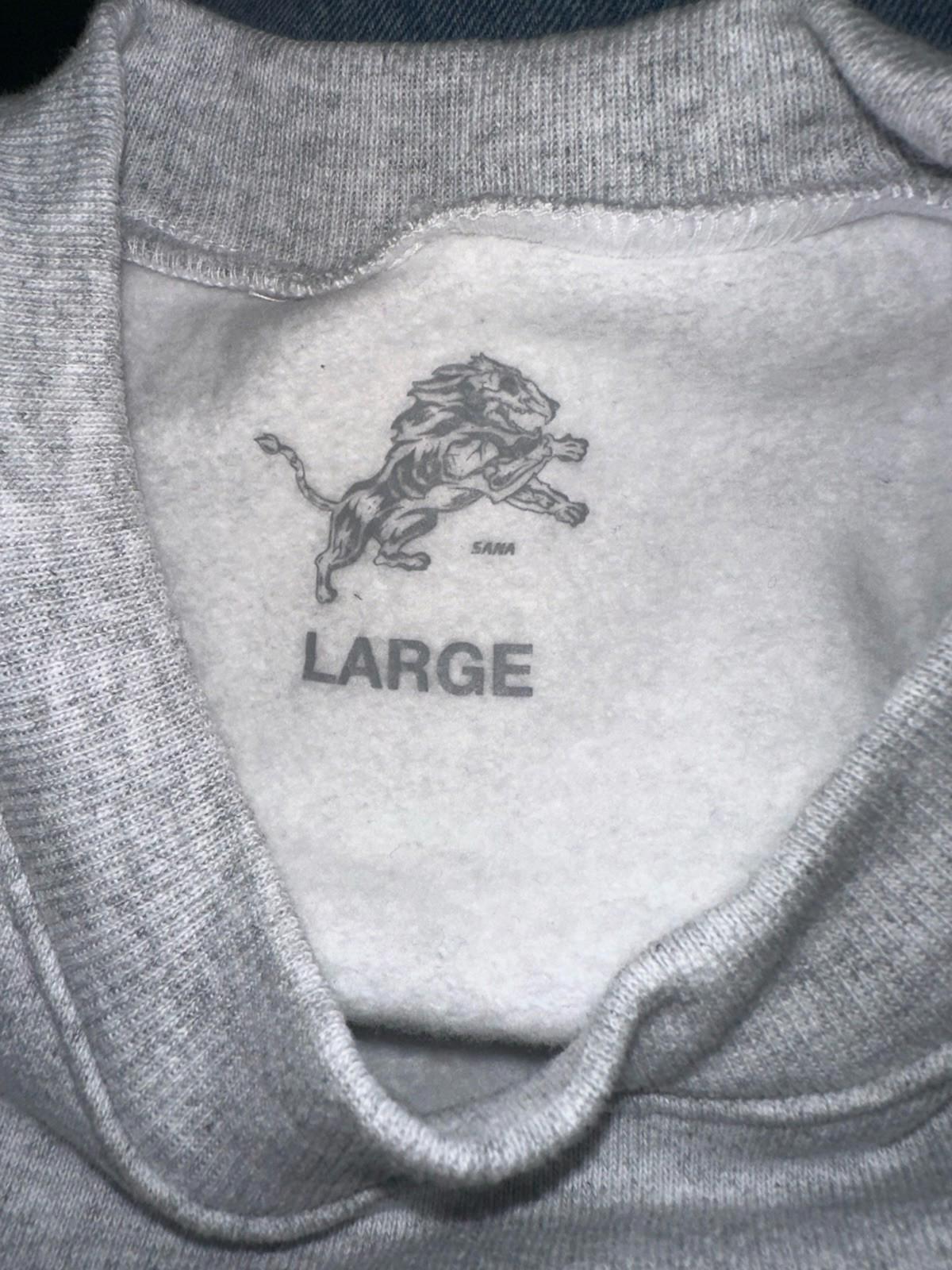 Unisex Gray SANA x Detroit Lions Skull Football Crewneck NFL - Size L NWOT