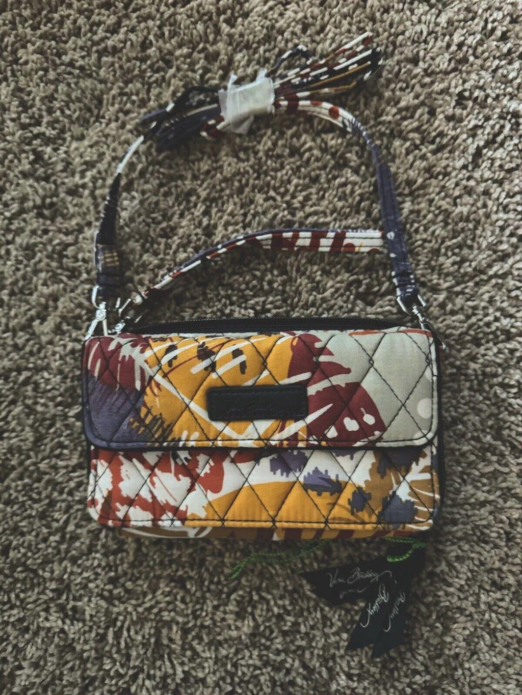 Vera Bradley  Little Crossbody in Painted Feathers . Retired print. NWOT