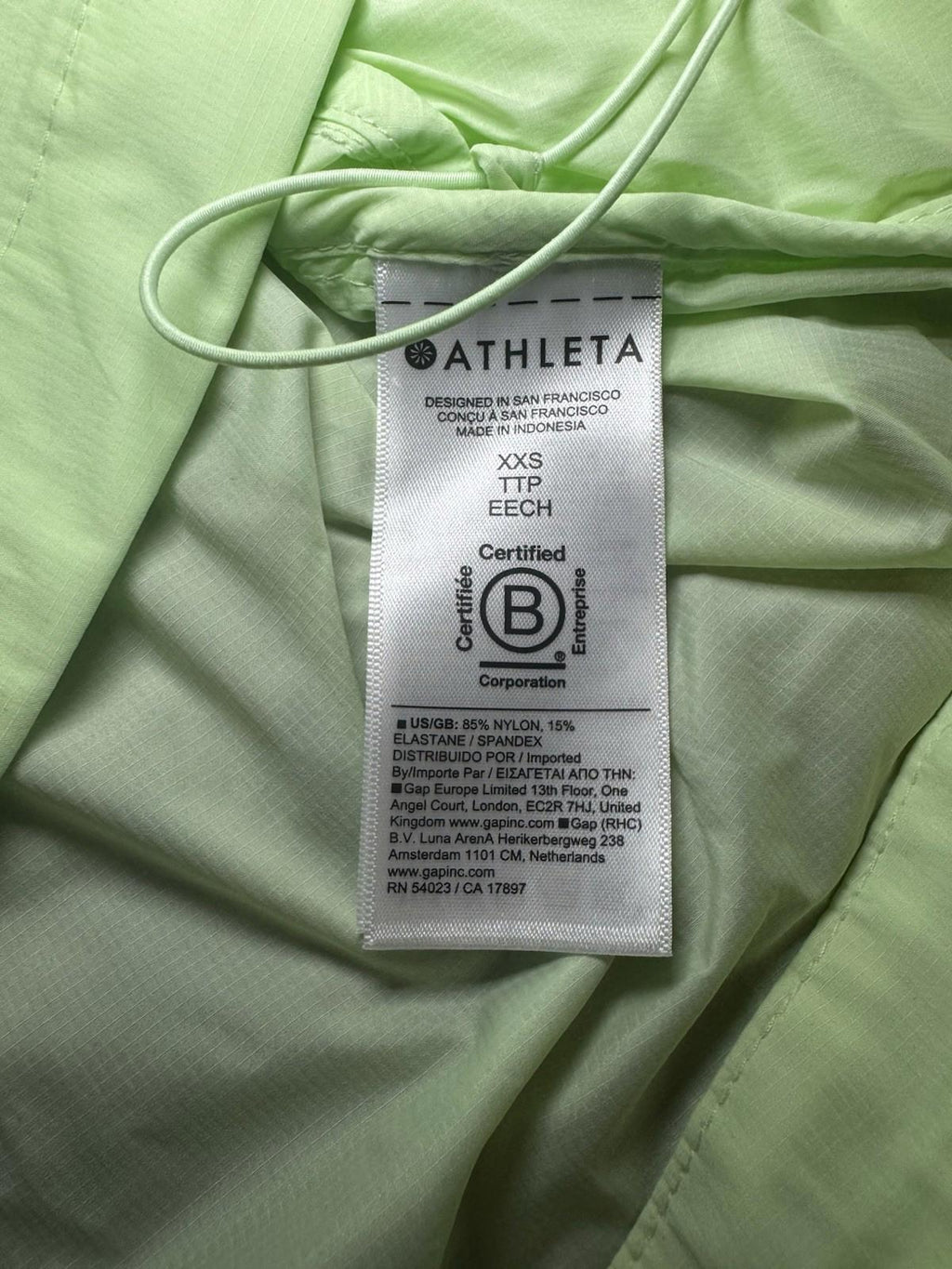 NEW! Athleta - XXS Expedition Jacket - Light green NWT