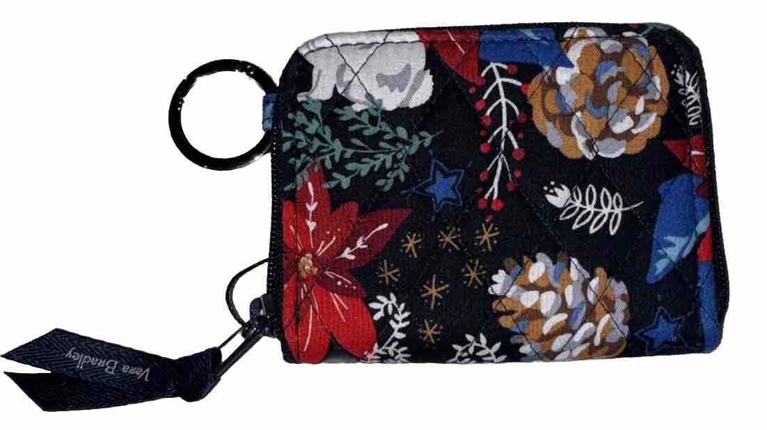 Vera Bradley RFID Petite Zip-Around Wallet Winter Forest NWT