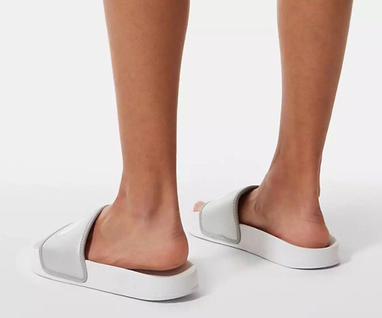NORTH FACE WOMENS METALLIC SILVER BASE CAMP SLIDES NEW 10