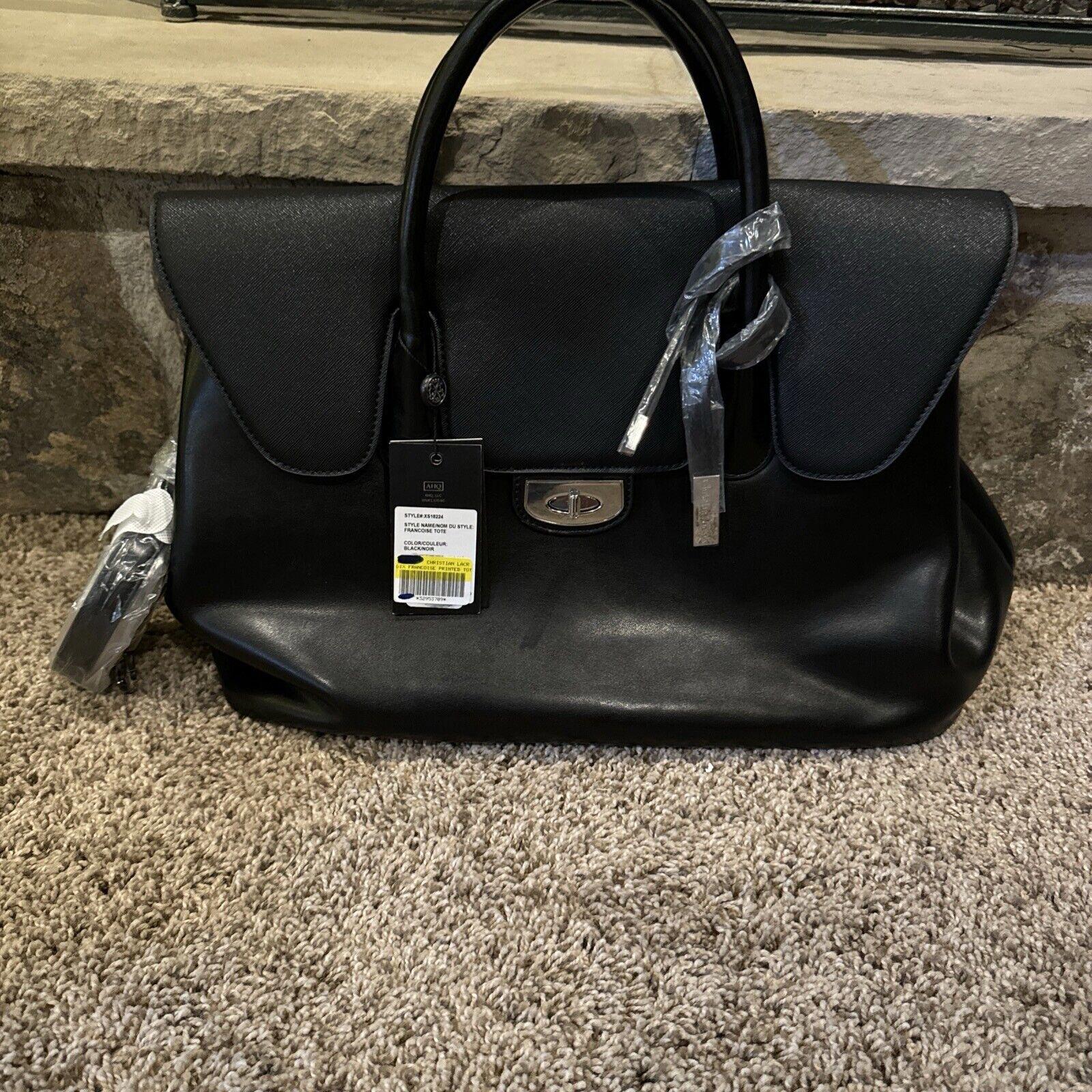 Francoise Tote BY CHRISTIAN LACROIX BLACK XS18224 NWT