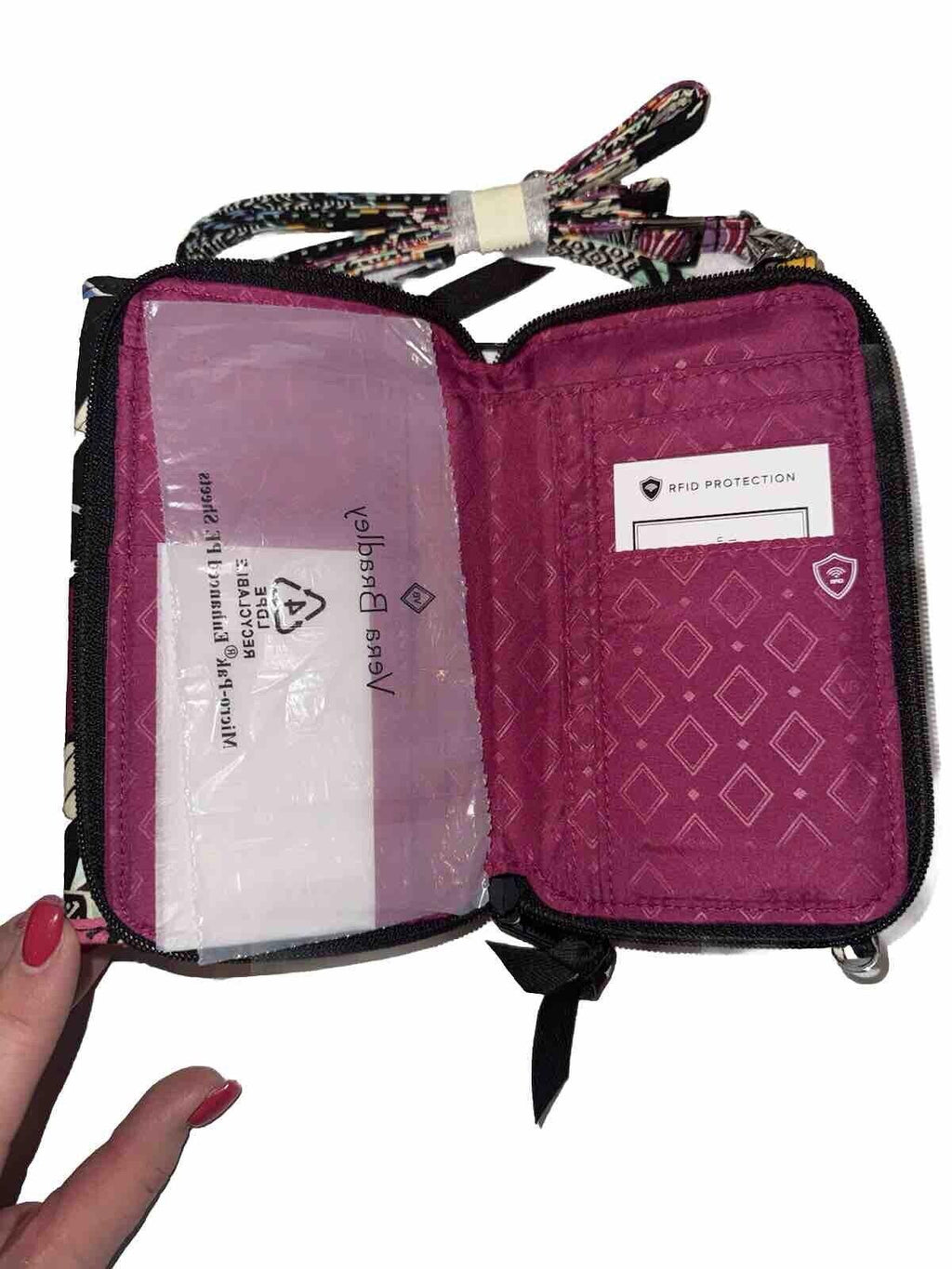 RARE Vera Bradley Kauai Floral RFID 3-in-1 Crossbody Bag Zip  Snap Wristlet NWT