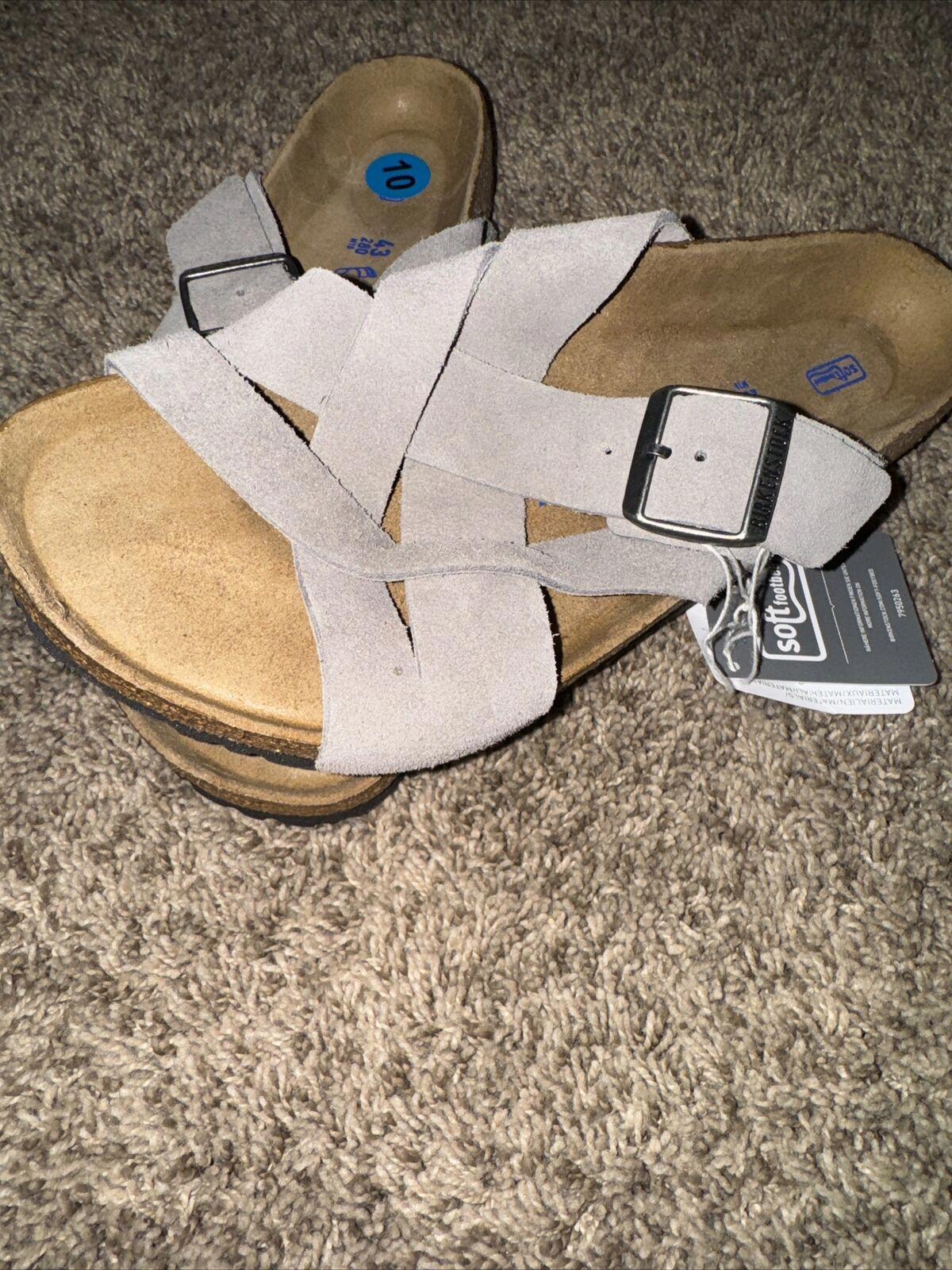 Birkenstock Lugano Stone Coin Regular Mens 10 NWOB