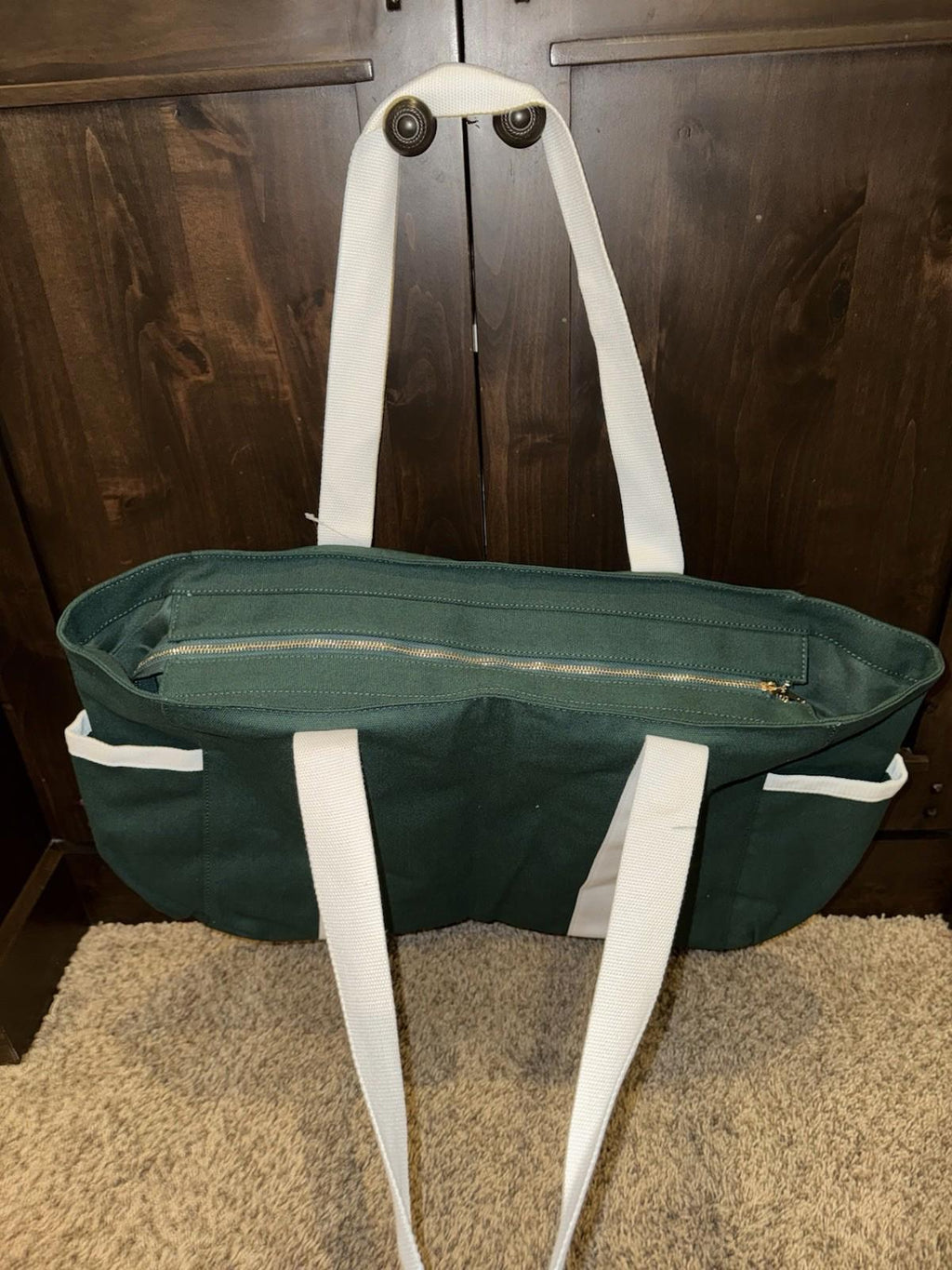 Anthropologie Daily Practice Green Tote