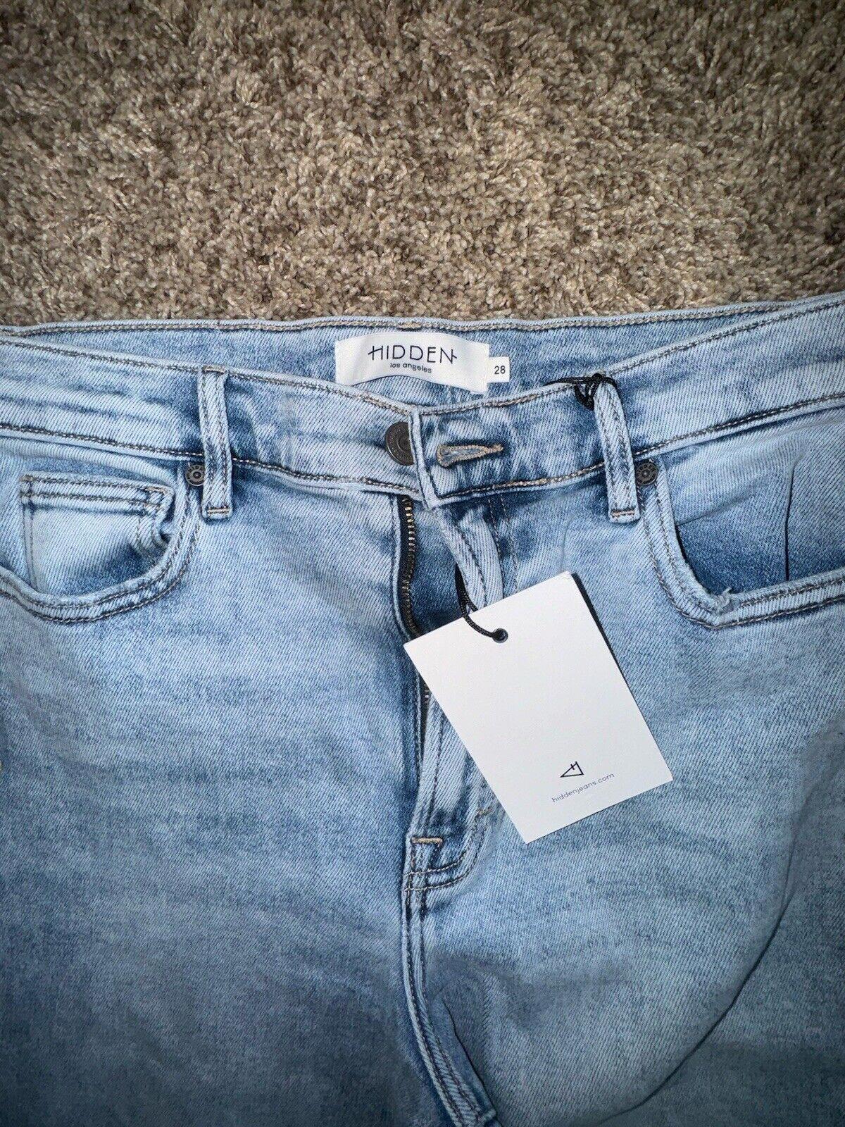 Hidden Logan Distressed High Rise Dad Jean for Women 28