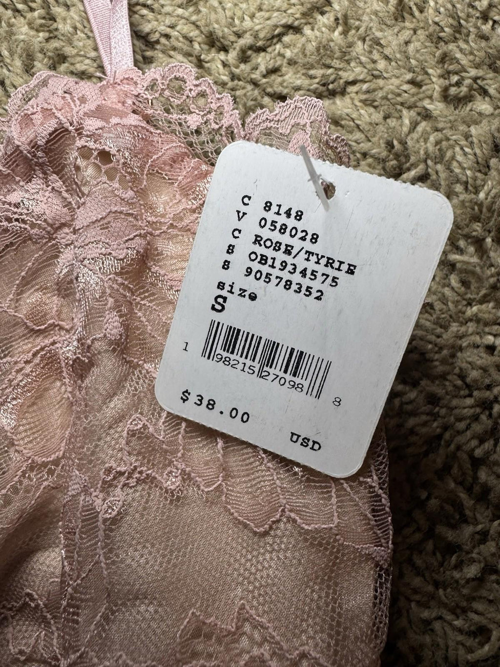 Intimately by Free People Lacey Essential Cami TankTop Misty Rose Women's S NWT