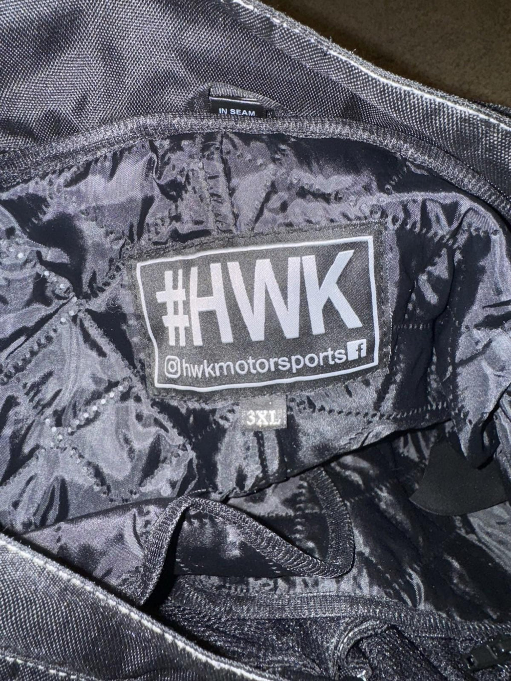 HWK Motorcycle Pants for Men & Women with Cordura Fabric, 3XL - Black- NEW!