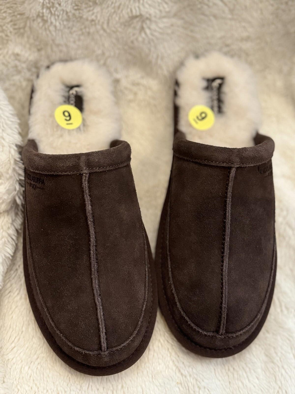 Koolaburra by Ugg Slippers Mens 9 Bordon Moccasin Dark Brown Suede 1105891 NEW