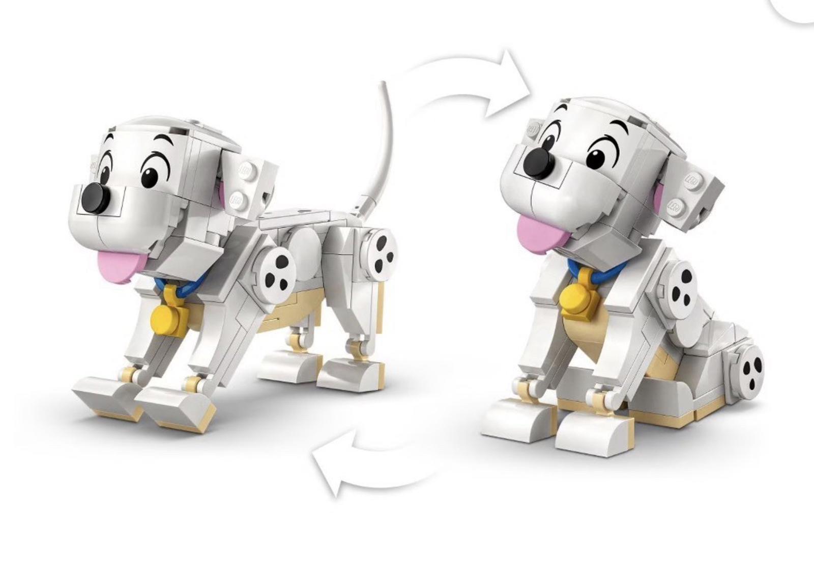 LEGO 43271 Disney Lucky & Penny 101 Dalmatians Puppies Building Set, 268 Pieces,