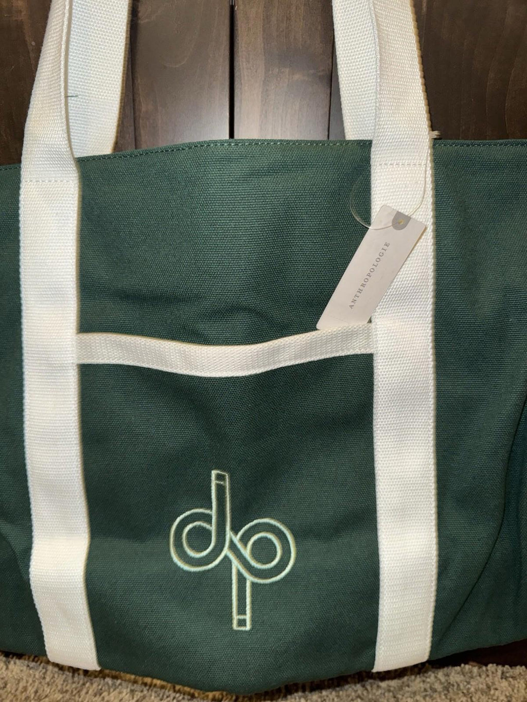 Anthropologie Daily Practice Green Tote
