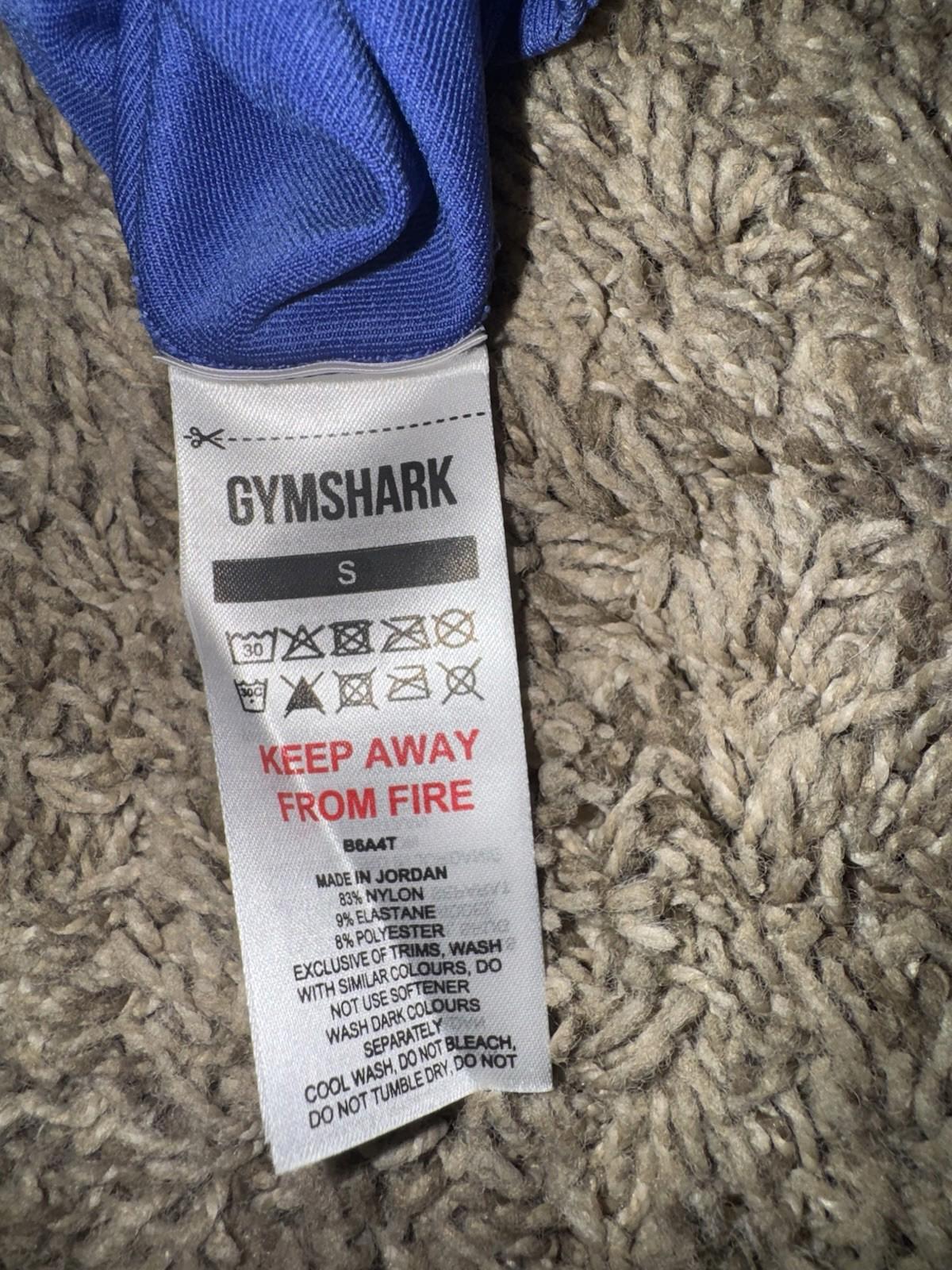 Gymshark Sweat Seamless Leggings Small BLUE High Waisted Workout Athletic NWOT