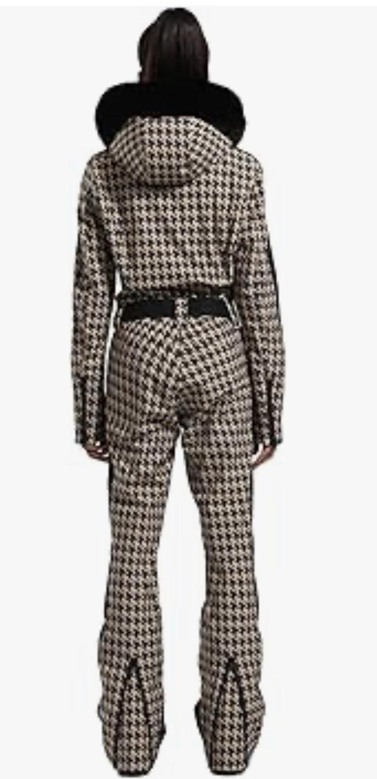 GSou Slim-Fit Stretch Faux Fur One-Piece Ski Snow one-piece ski suit Women's XL