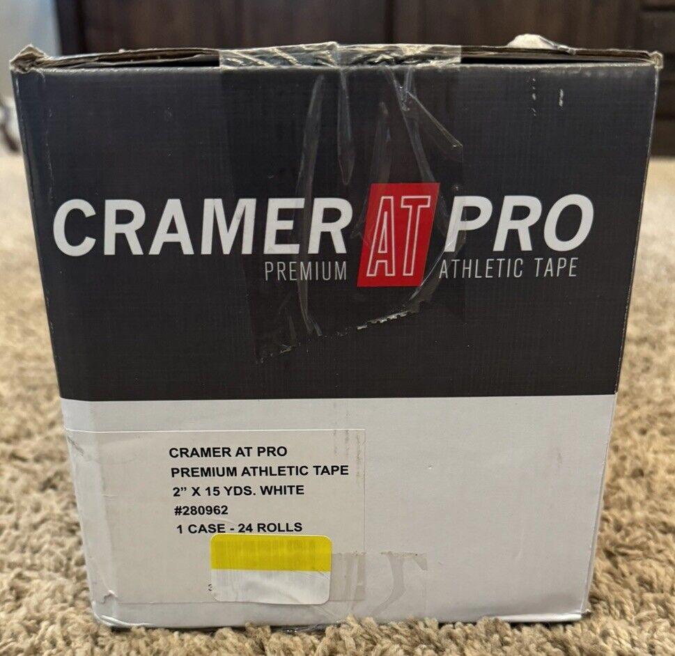 Cramer AT Pro athletic tape 2X 15 yards White cotton 24 rolls/ case