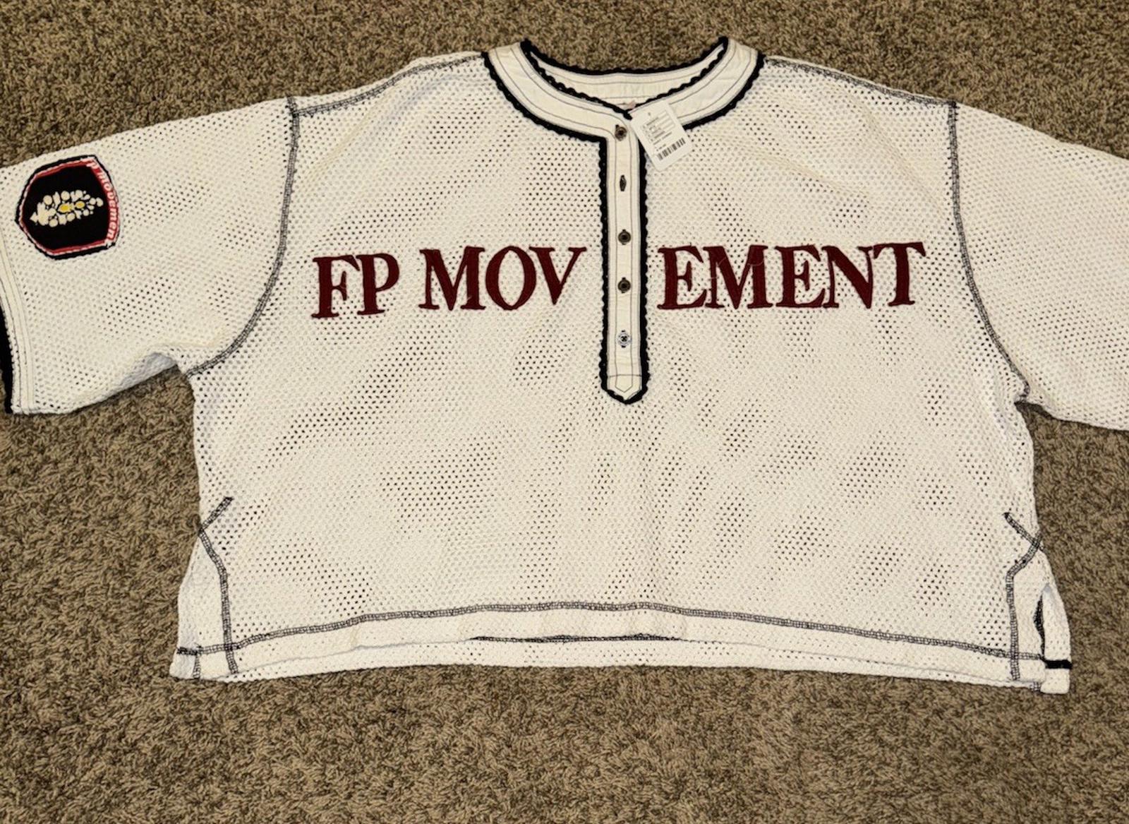 NEW! Free People FP Movement Camp Out Tee Size L Relaxed Boxy Fit SOLD OUT!
