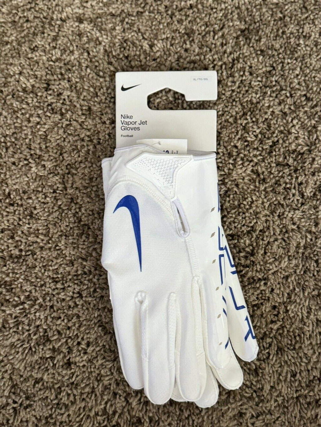 Nike Vapor Jet 7.0 Adult Football Gloves White w Red or Blue