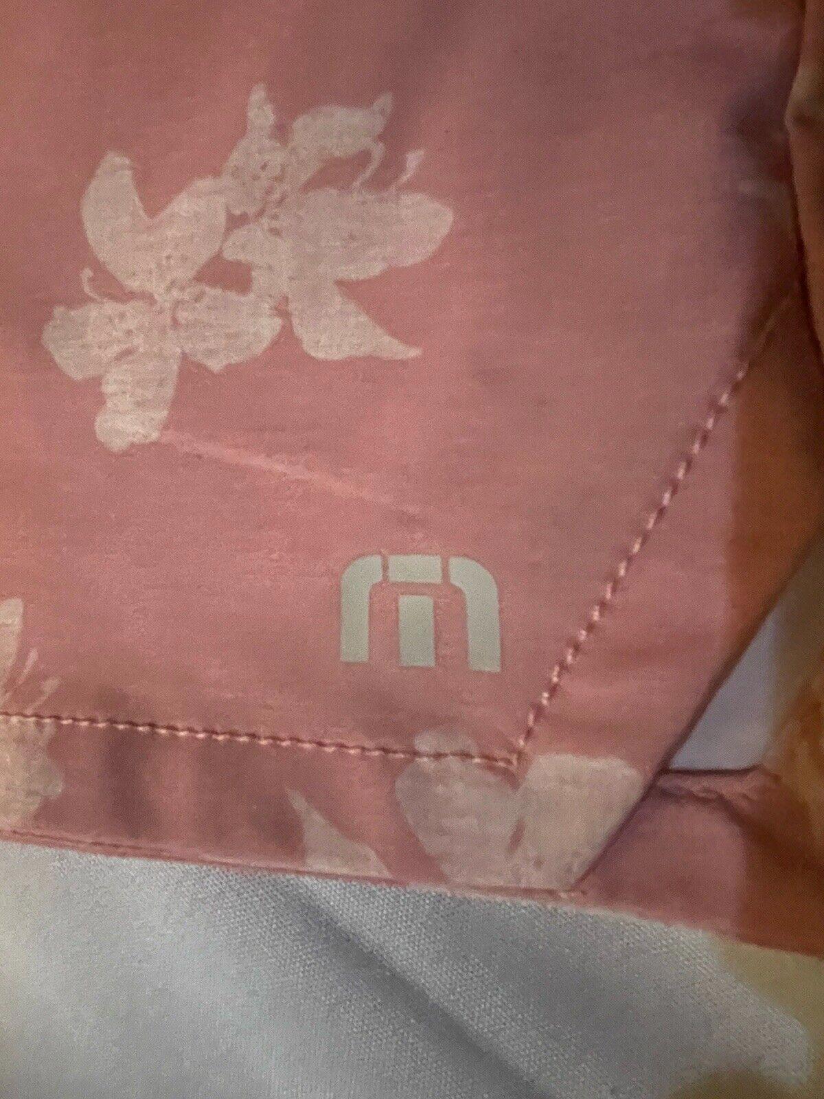 Travis Mathew Board Short 32 Pink NWT Swim Travel Vacation