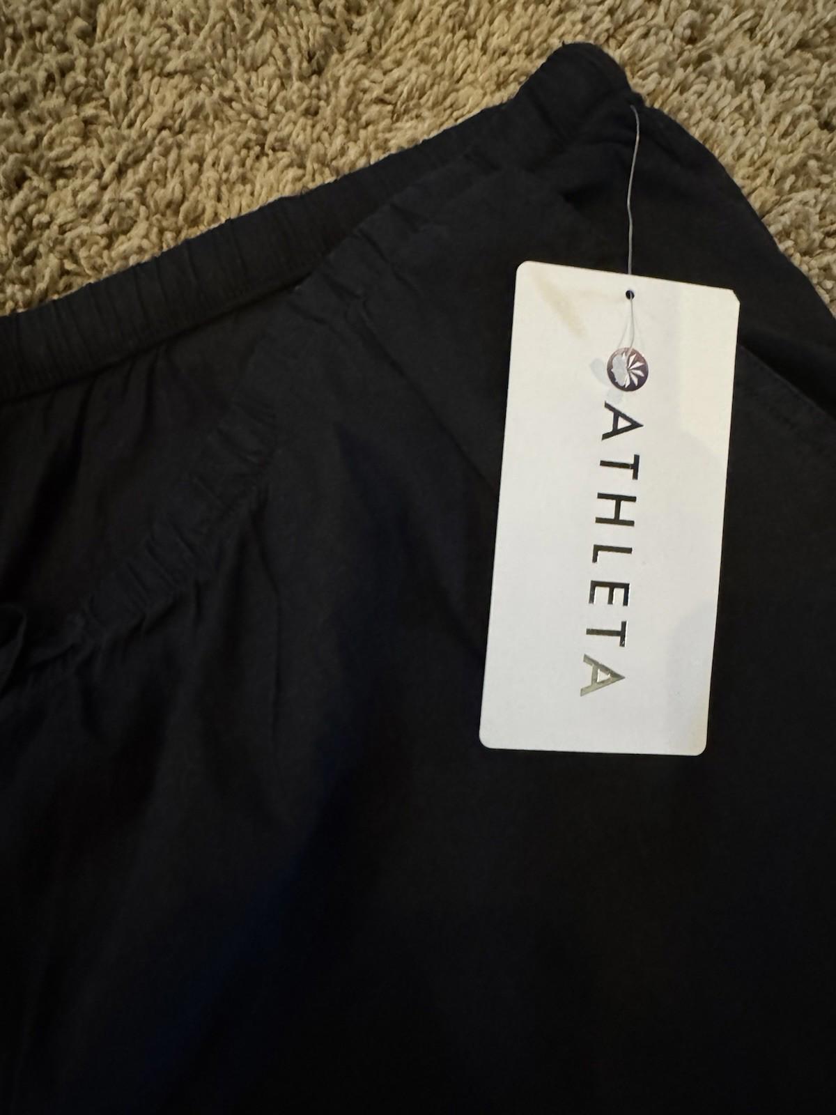 Athleta - Paradise Wide Leg Pant - New LARGE BLACK