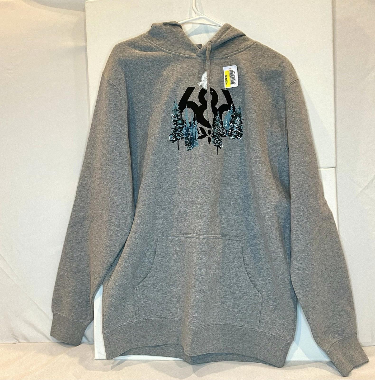 NEW! Anti Social Social Club x 686 Hardpack Hoodie 'Heather Grey' Large NEW