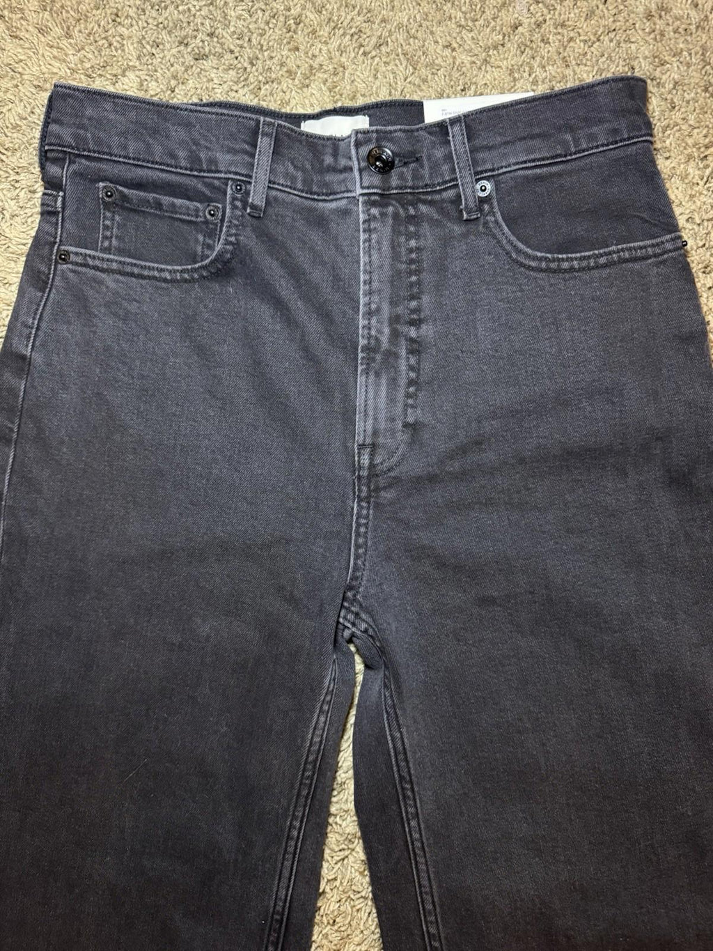 EVERLANE black Jeans Womens 28R Way-High Sailor Jean Wide Leg Stretch Denim NEW