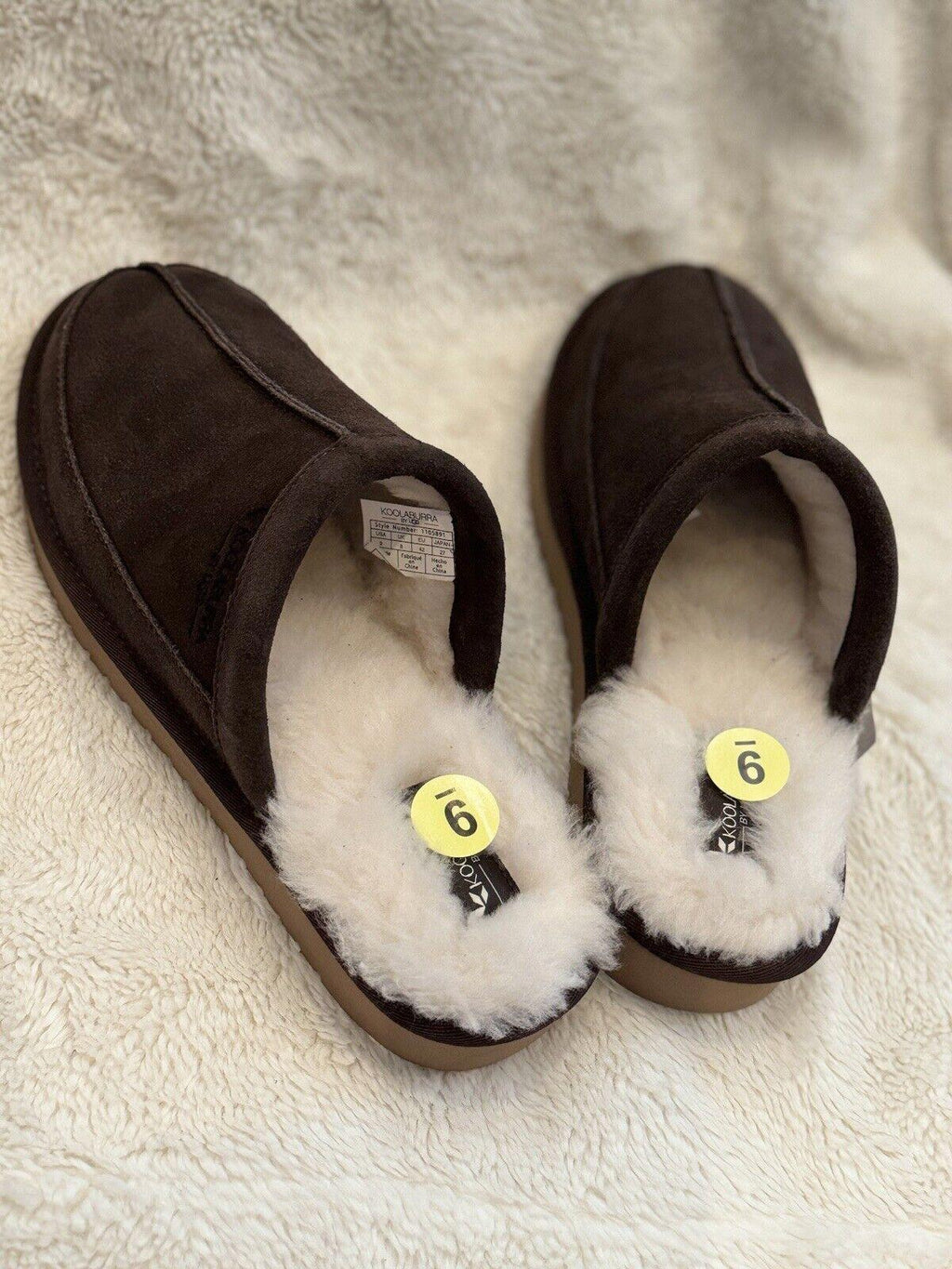 Koolaburra by Ugg Slippers Mens 9 Bordon Moccasin Brown NEW