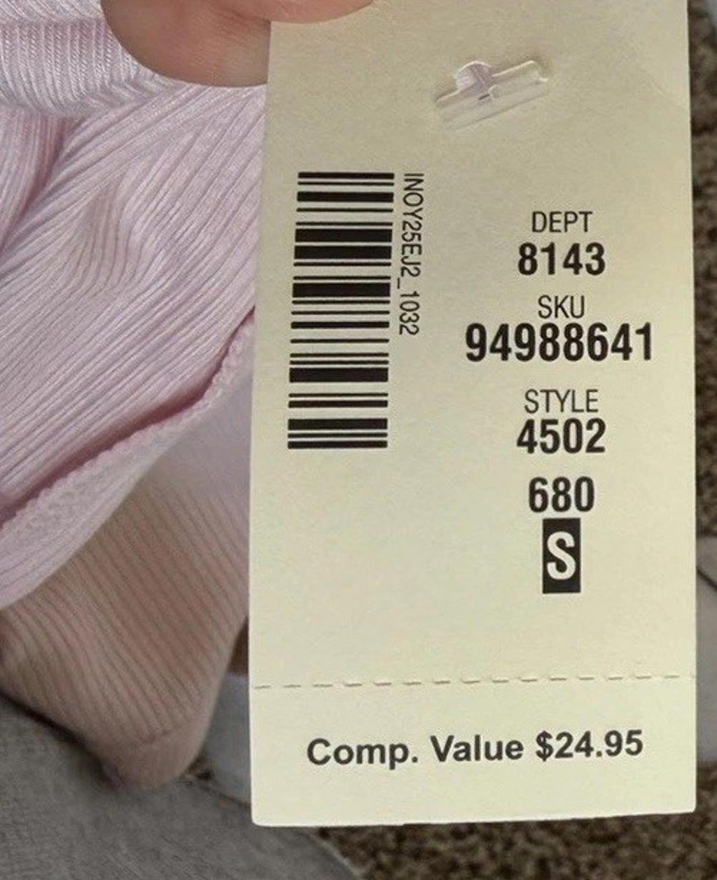 NEW Aeropostale Seriously Soft Baby Tee Pink Ribbed Top Size Small
