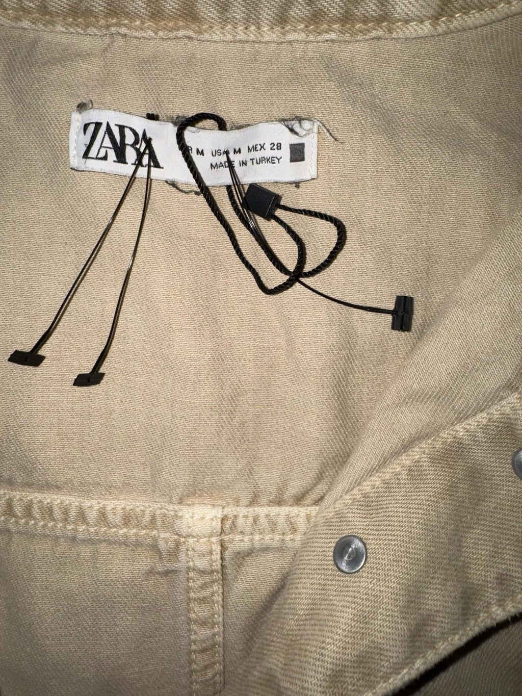Zara Denim Cargo Dress / size M