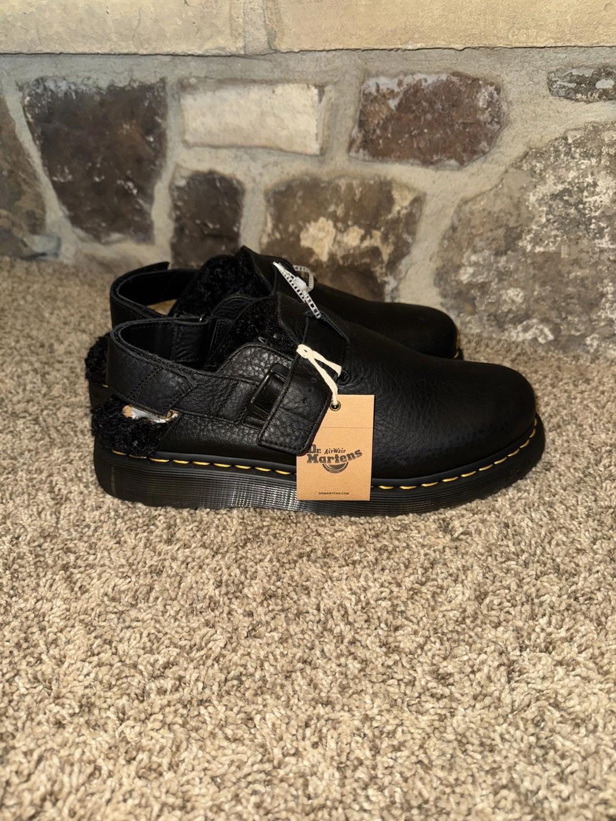 Dr Martens  Jorge II Ambassador Black Faux Fur Sling Back Mules M10/ W11