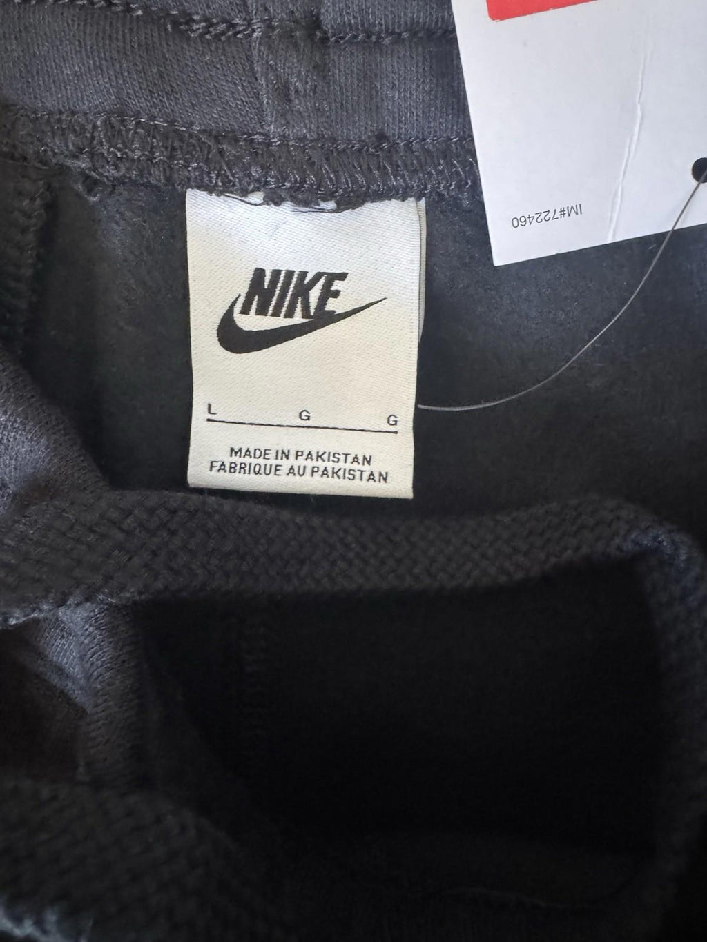 Nike Sportswear Fleece Joggers Sweatpants Size L Black Tapered 716830 063 New