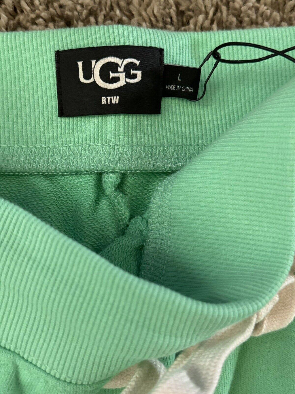 UGG Logo Keyla Cropped Pants Green Color Sizes S, M, L NWT