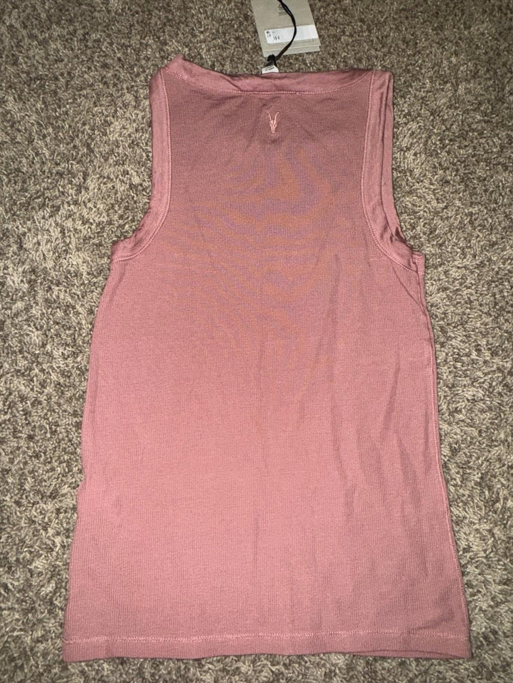 New Allsaints Rina tank top in Ash Rose Pink, US size 4 NWT SOLD OUT ONLINE!