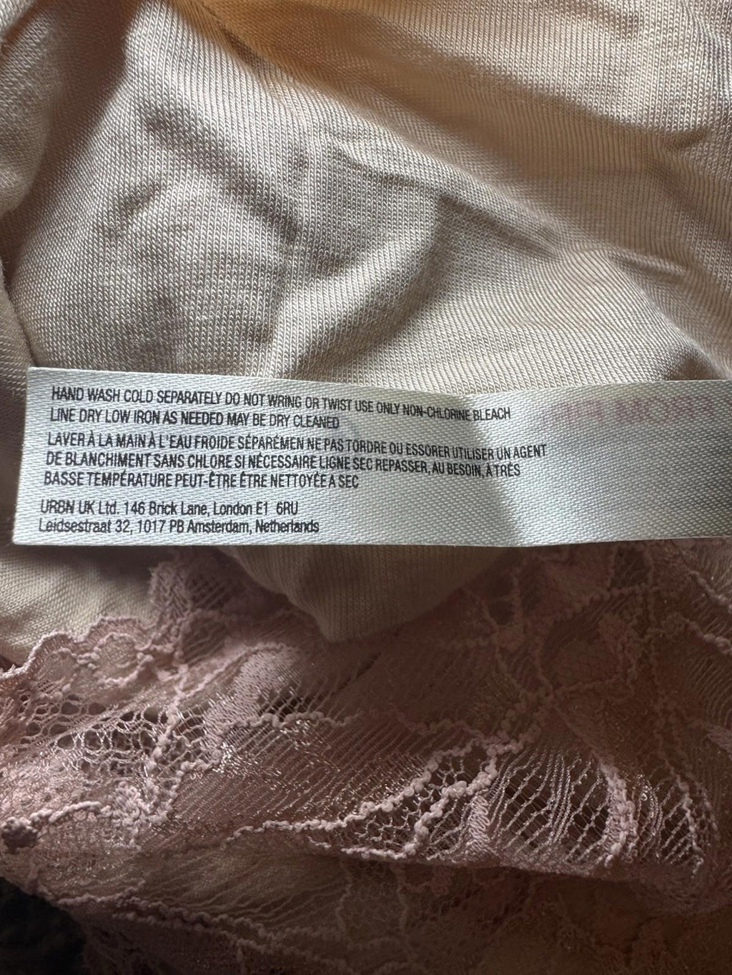 Intimately by Free People Lacey Essential Cami TankTop Misty Rose Women's S NWT