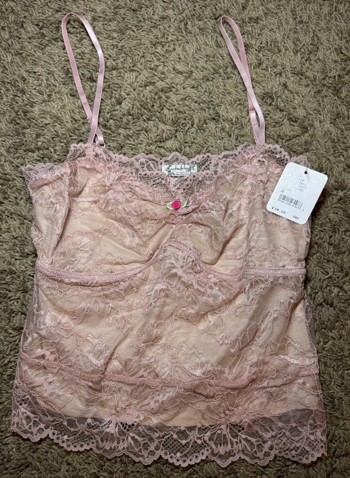 Intimately by Free People Lacey Essential Cami TankTop Misty Rose Women's S NWT