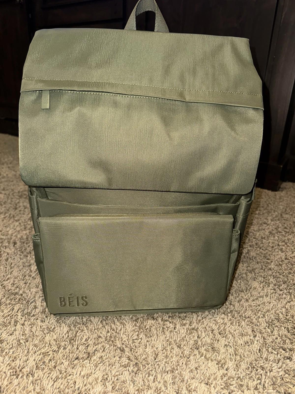 BEIS The Ultimate Diaper Backpack in Olive 24.42L NEW! SOLD OUT ONLINE!
