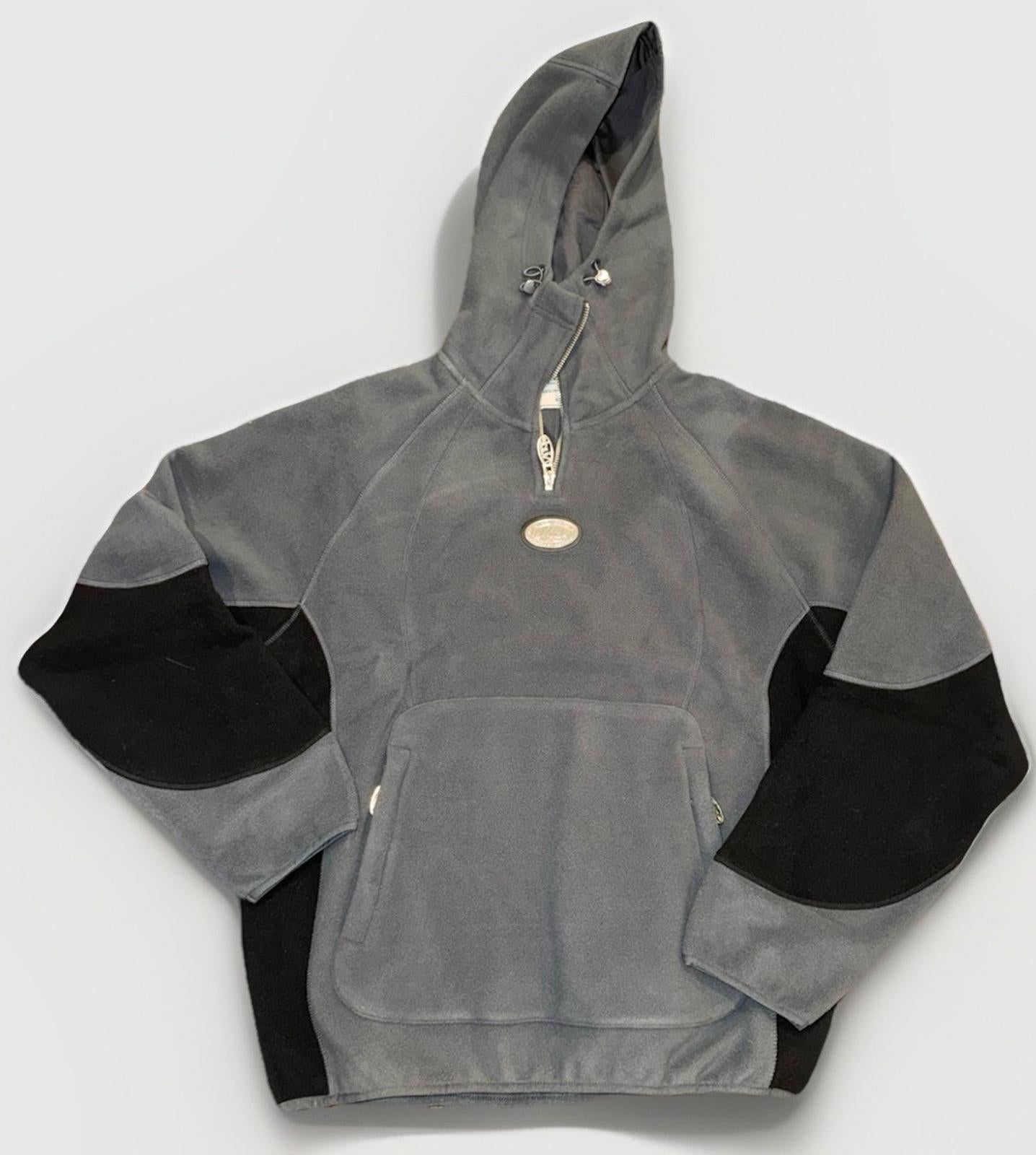NEW RARE The Nude Project Gray Black Hearts Hoodie Adult MED Designer NWT