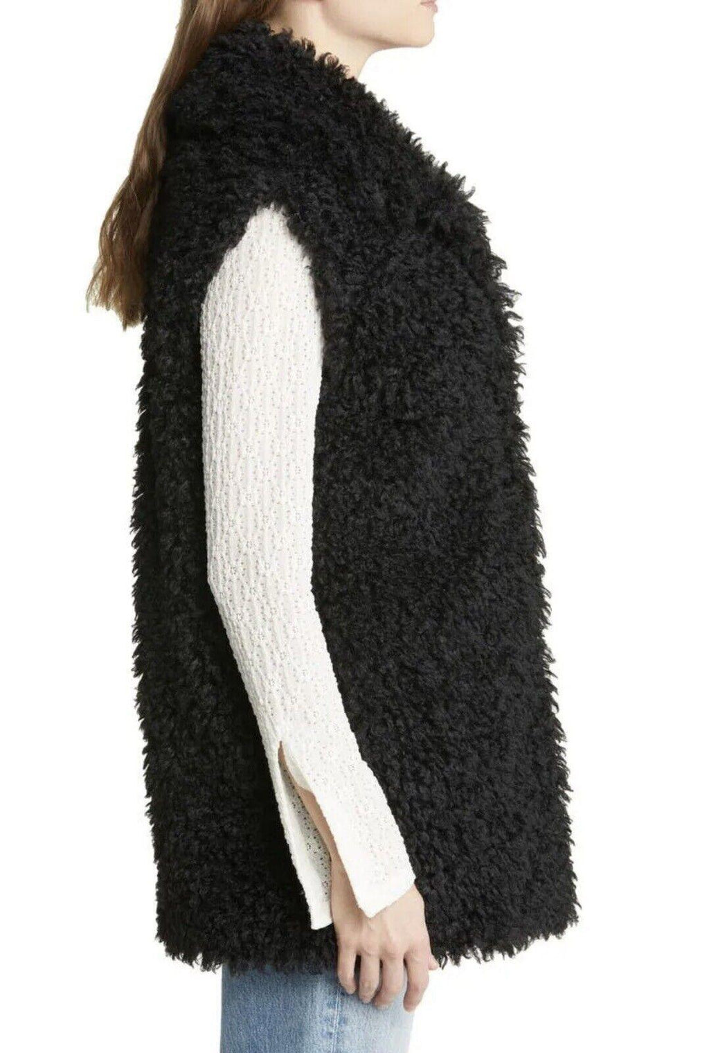 UGG Women Tammie Faux Fur Long Vest Size M NWT $168 Retail