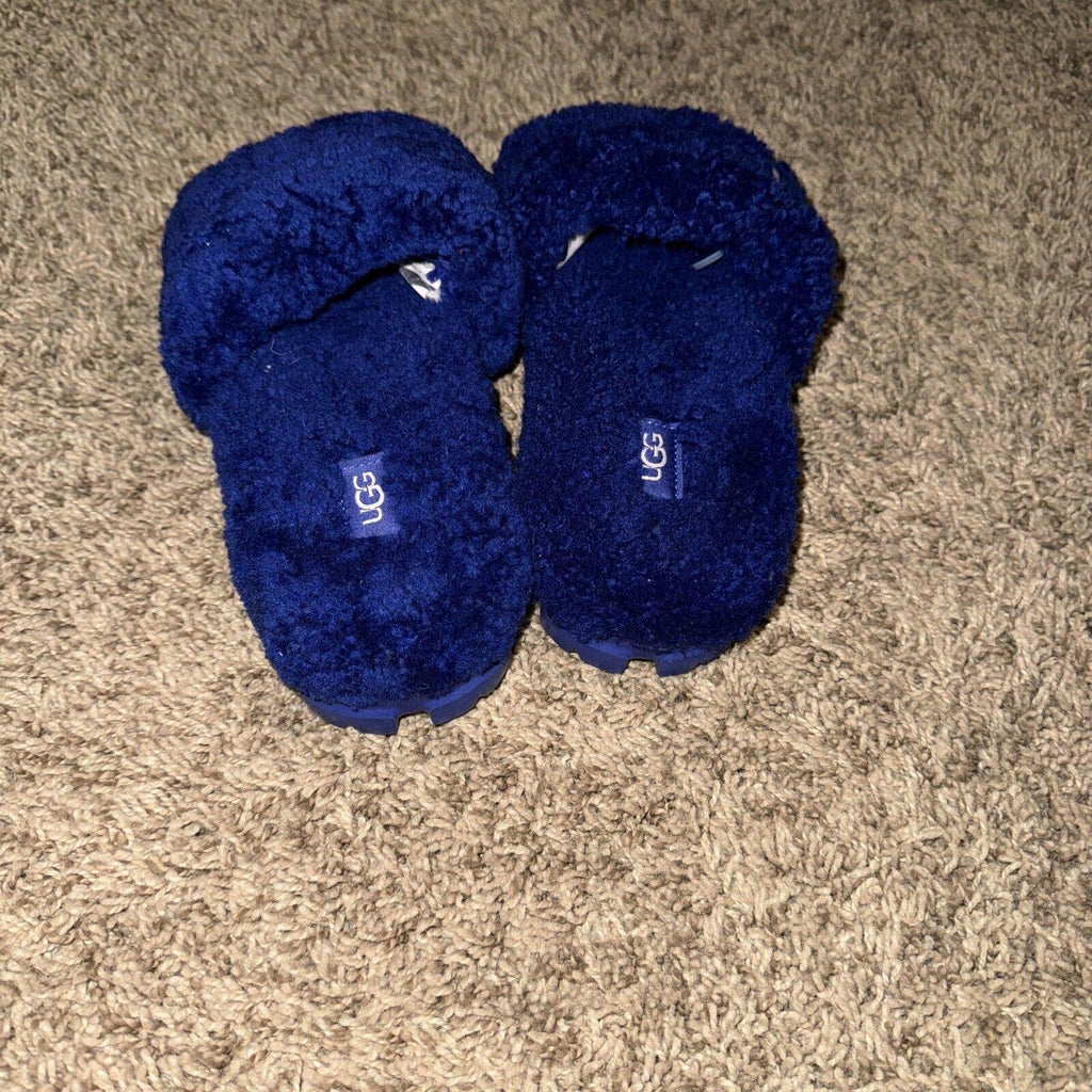 UGG COZETTA BLUE SHEEPSKIN COMFORT SLIPPERS US 5/EUR 36