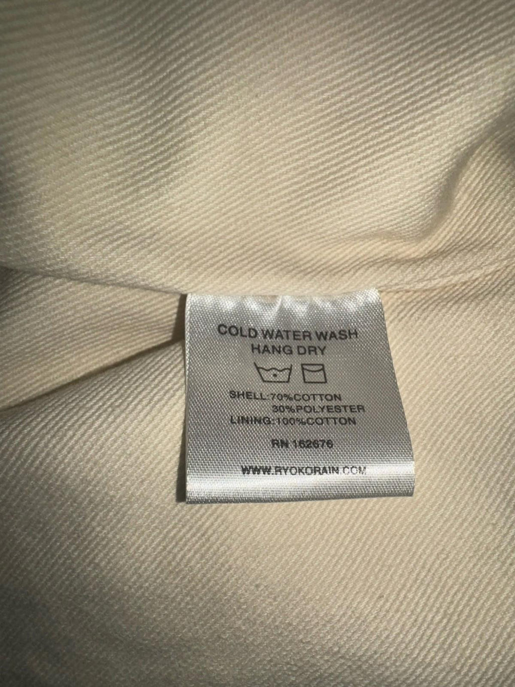 NEW RYOKO RAIN Two-Tone Wave Work Jacket LG. Sold out online! NWOT