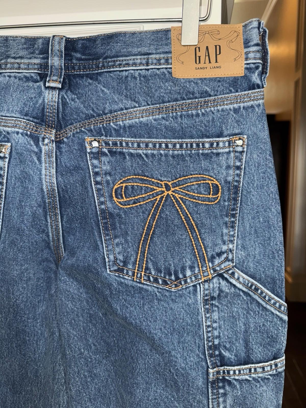 NWT SZ 29/8 Gap × Sandy Liang Low Rise ‘90s Loose Carpenter Jeans RARE! Sold out