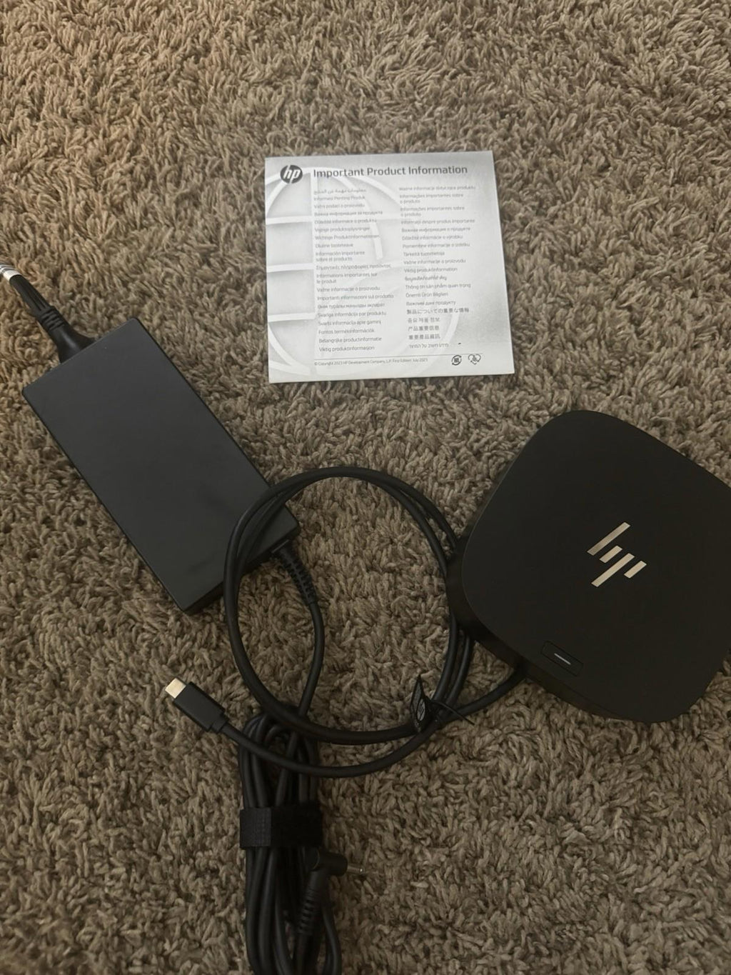 HP USB-C G5 Docking Station In Black Increased Connectivity 5TW10AA#ABA